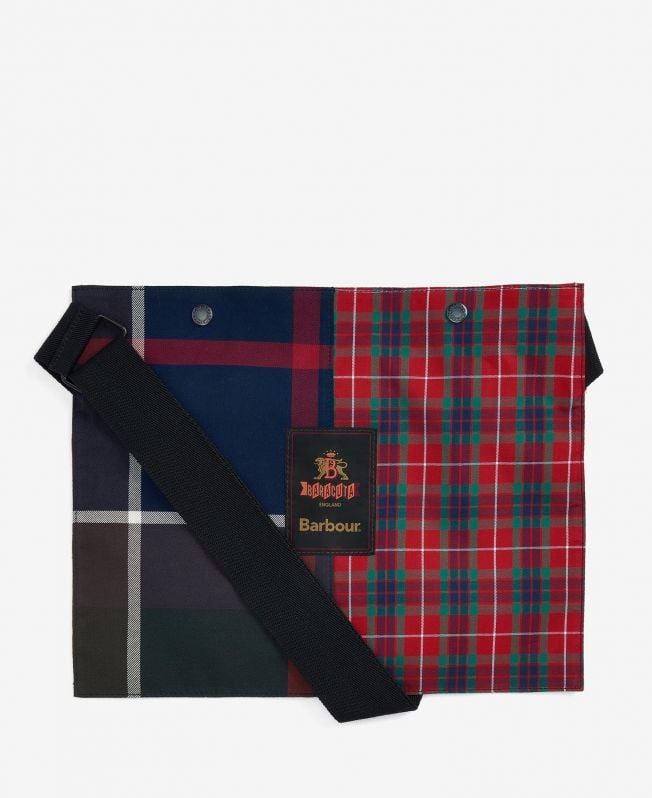 torba na ramię barbour x baracute w kratę