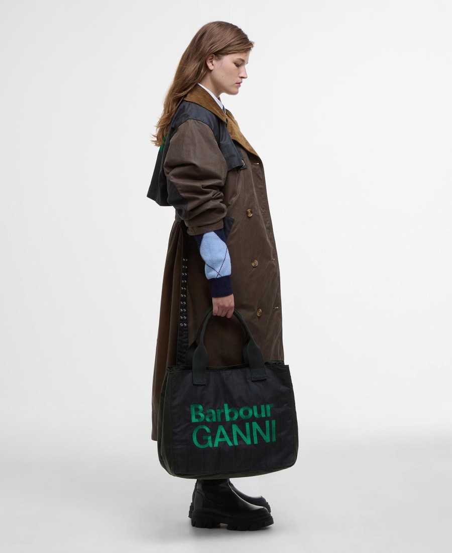 torba woskowa barbour x ganni