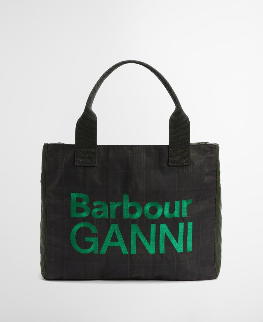 torba woskowa barbour x ganni