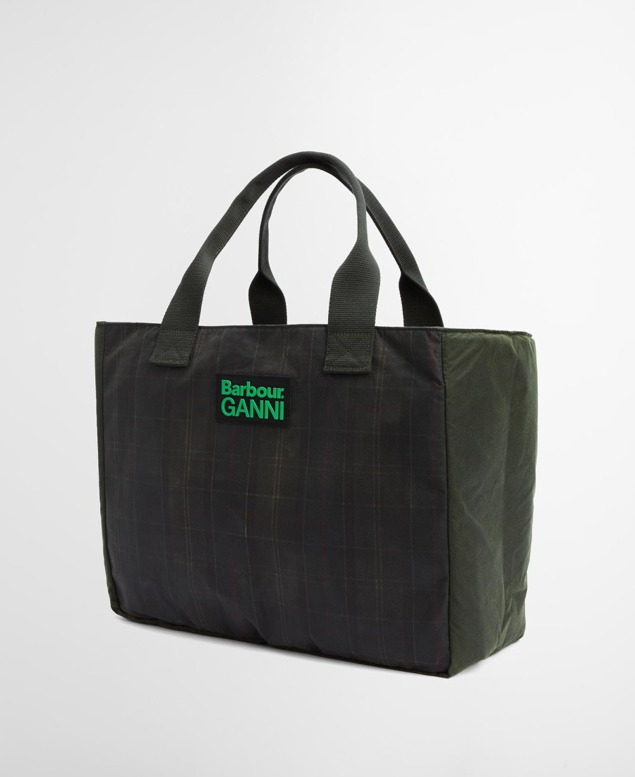 torba woskowa barbour x ganni
