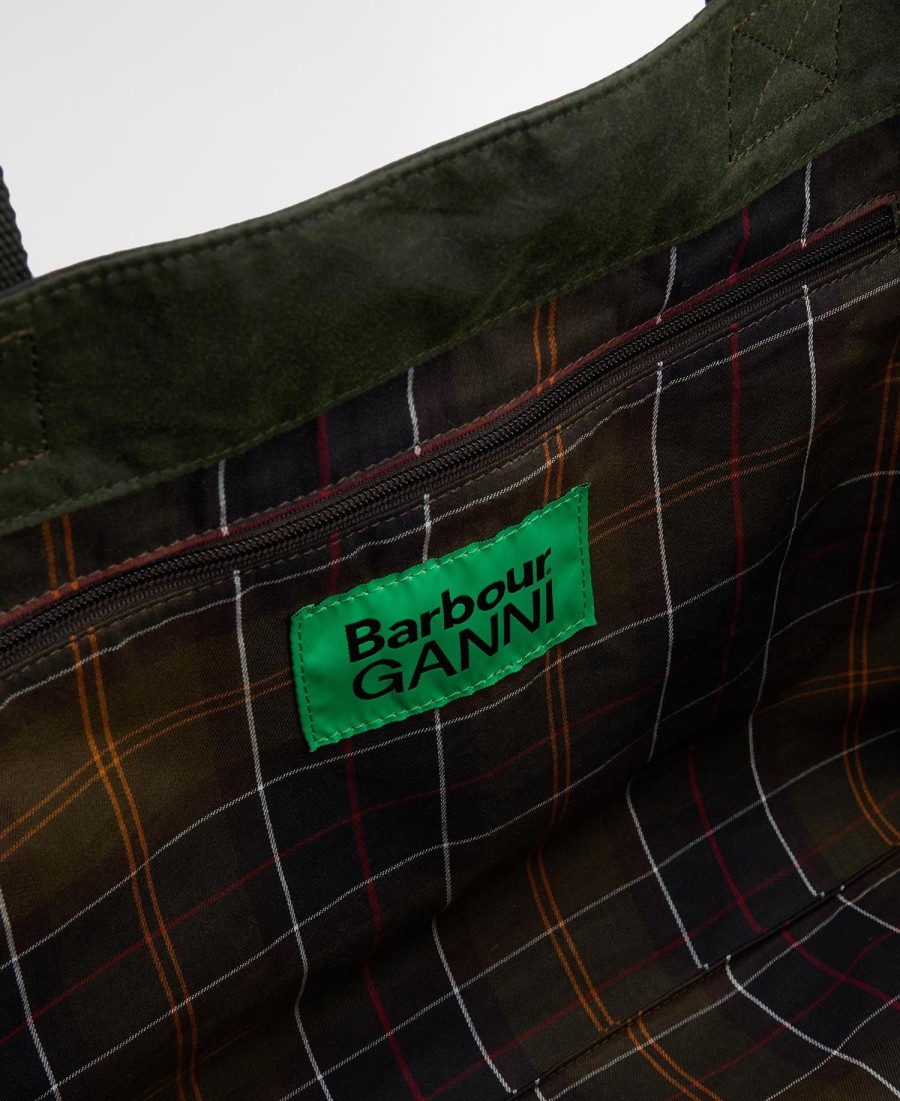 torba woskowa barbour x ganni