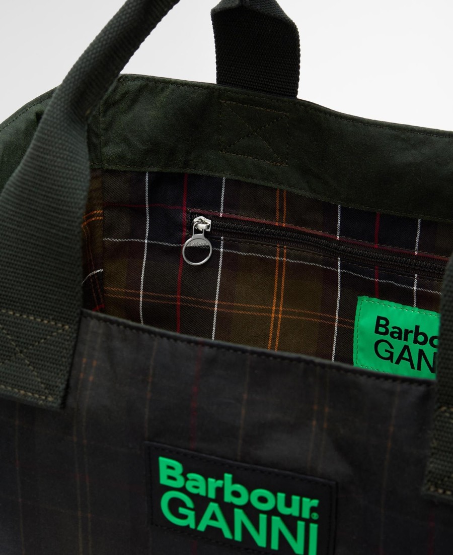 torba woskowa barbour x ganni
