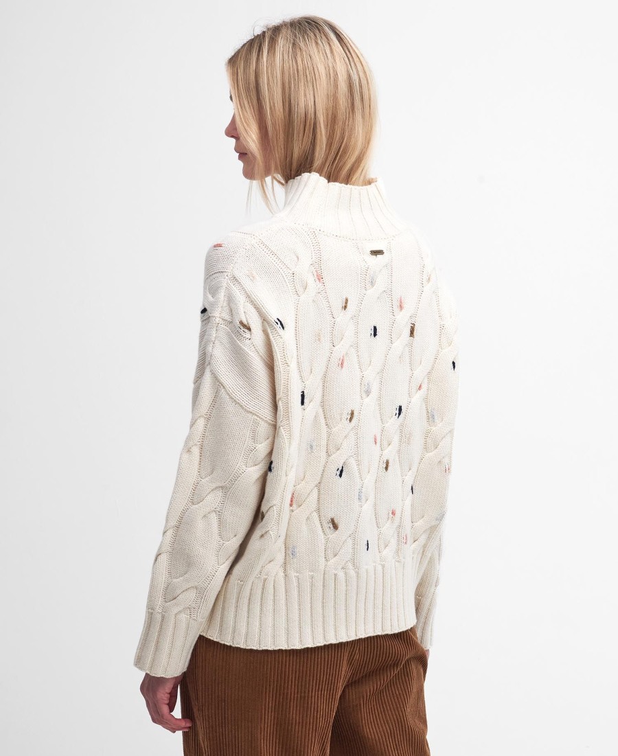 sweter z dzianiny fleur cable knit