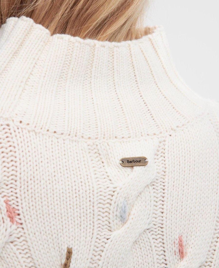 sweter z dzianiny fleur cable knit