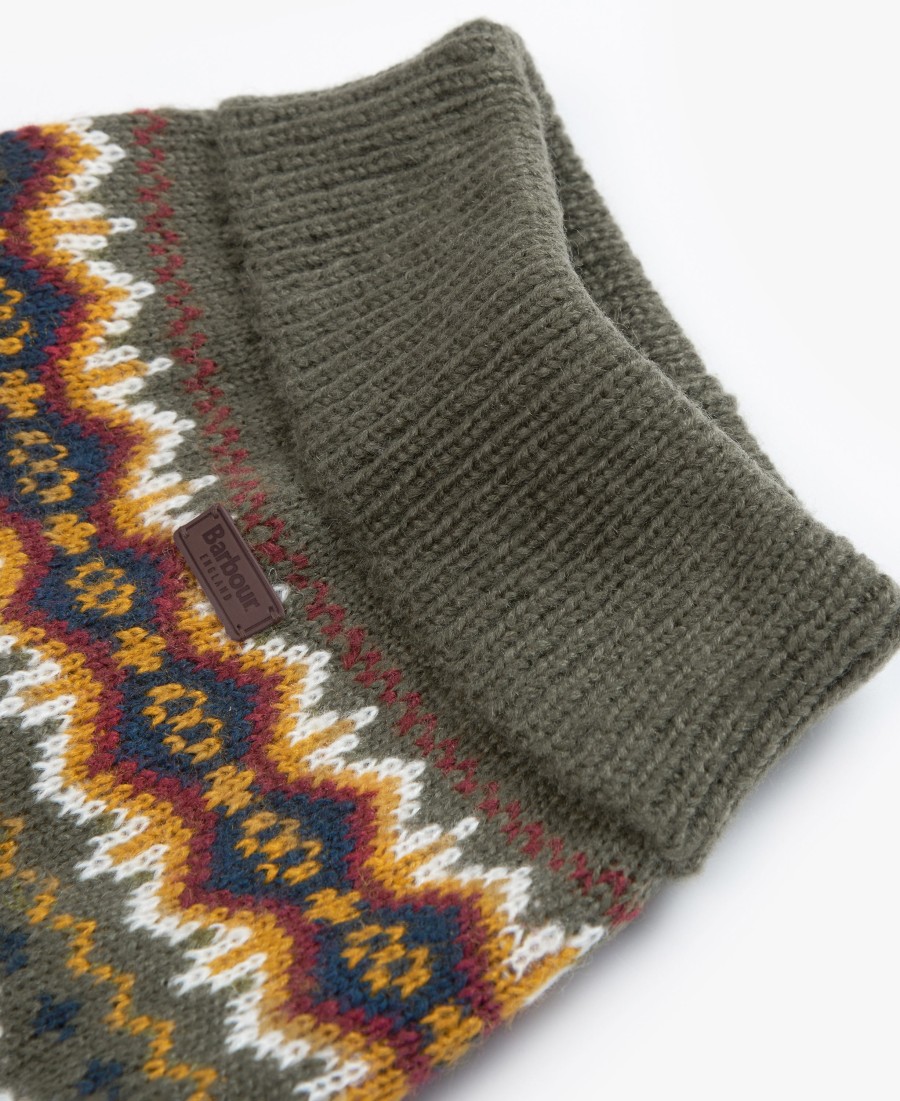 sweter w stylu fairisle dog