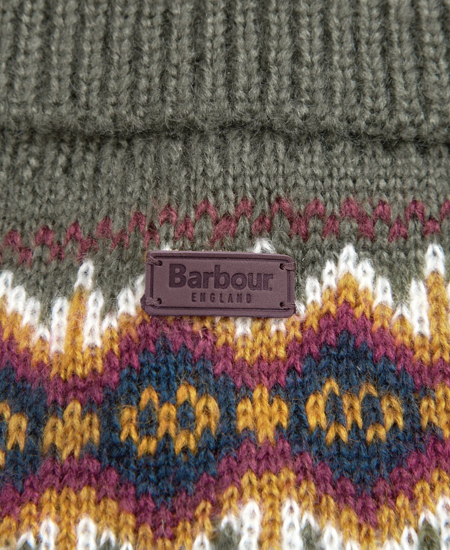 sweter w stylu fairisle dog