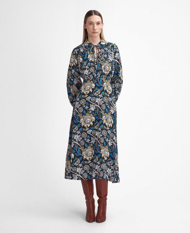 sukienka midi barbour x william morris gallery rendall