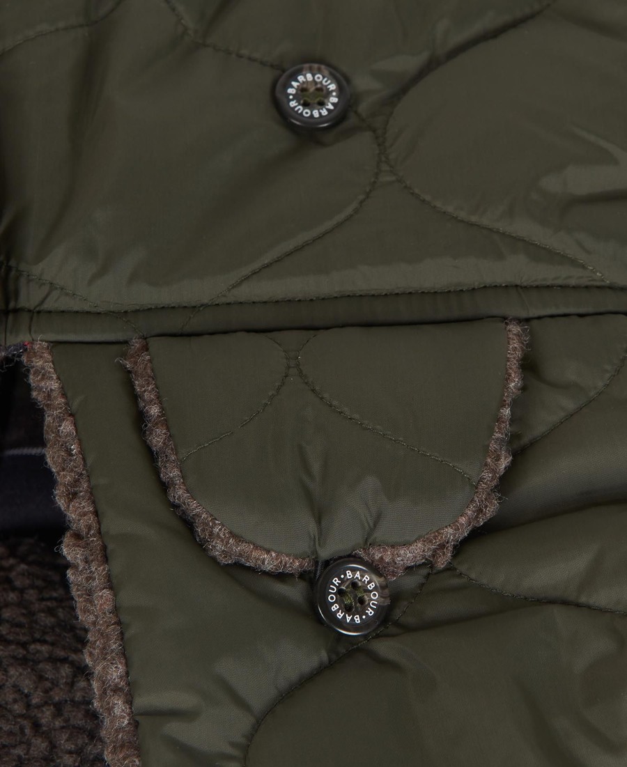 sandbay quilted trapper