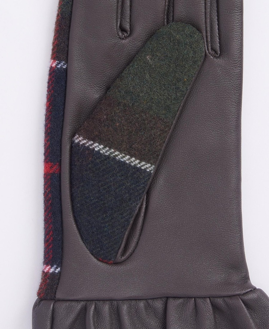 rękawiczki skórzane elishaw tartan