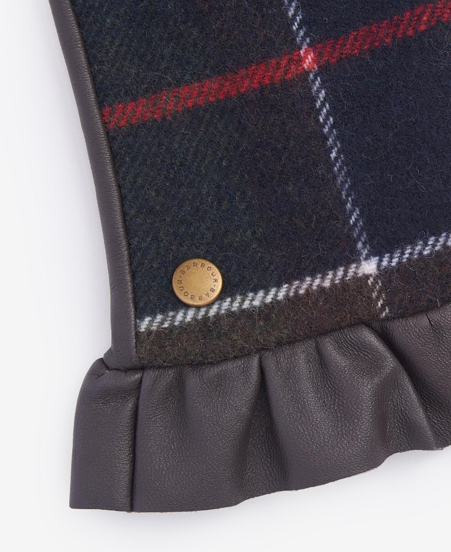 rękawiczki skórzane elishaw tartan