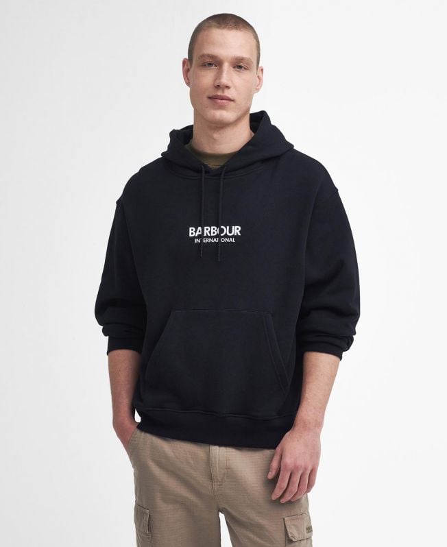 bluza z kapturem o dużej pojemności z grafiką mapowaną