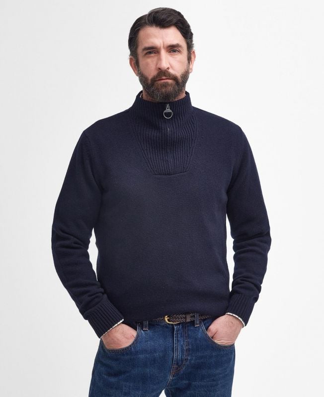 nelson essential sweter z zamkiem błyskawicznym do połowy