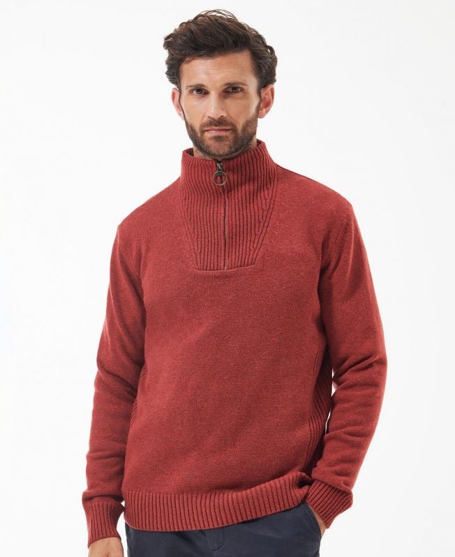 nelson essential sweter z zamkiem błyskawicznym do połowy