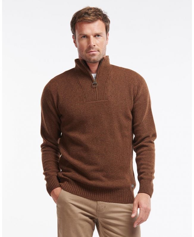 nelson essential sweter z zamkiem błyskawicznym do połowy
