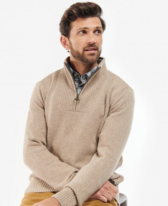 nelson essential sweter z zamkiem błyskawicznym do połowy