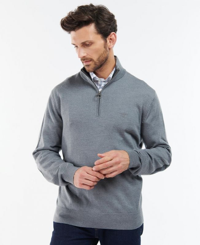 bluza z kapturem loyton merino half zip