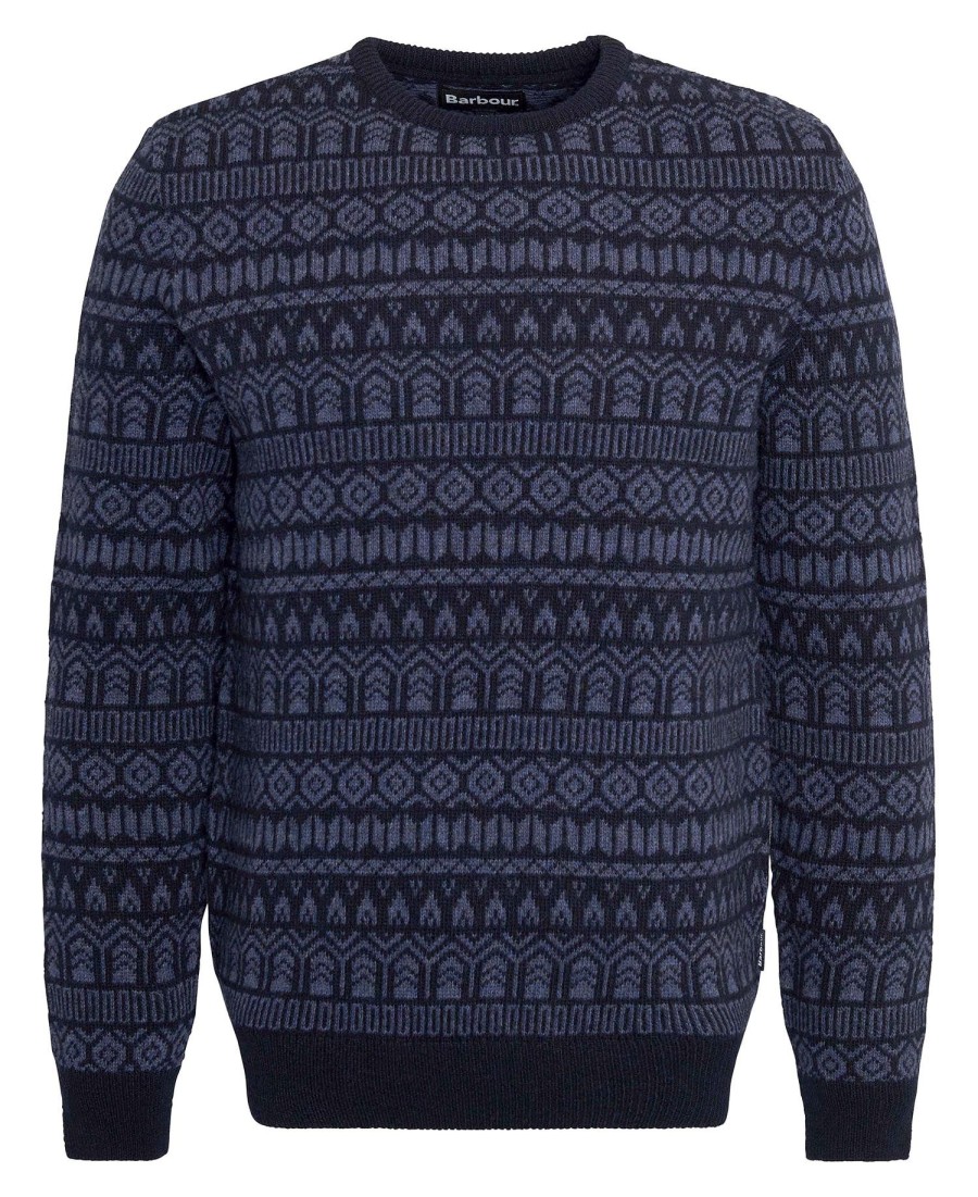 sweter stonebeck fairisle z okrągłym dekoltem