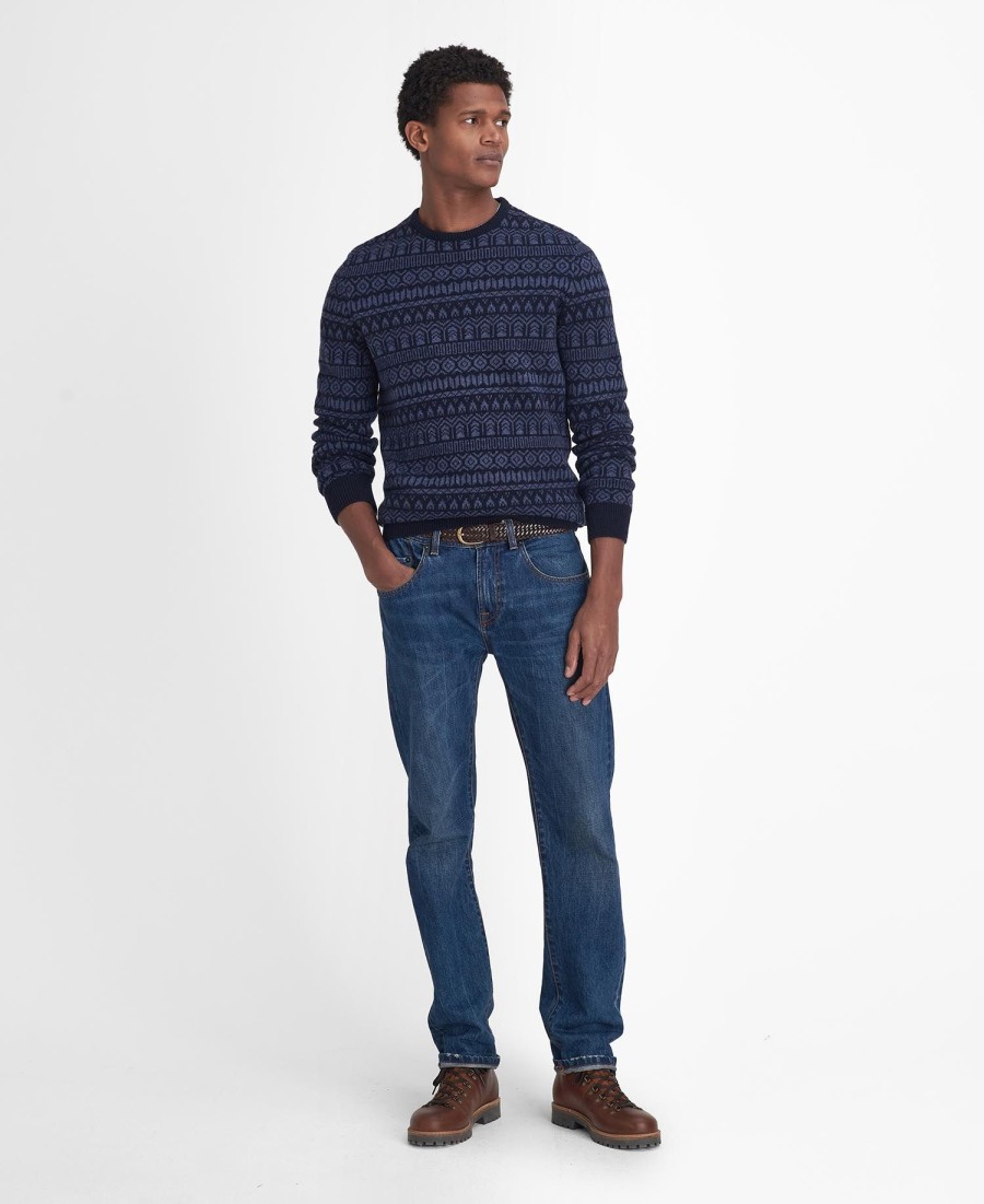 sweter stonebeck fairisle z okrągłym dekoltem