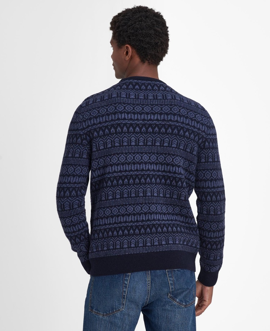sweter stonebeck fairisle z okrągłym dekoltem