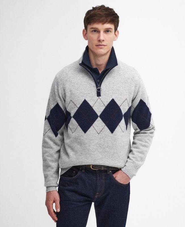 sweter hartfield argyll half zip