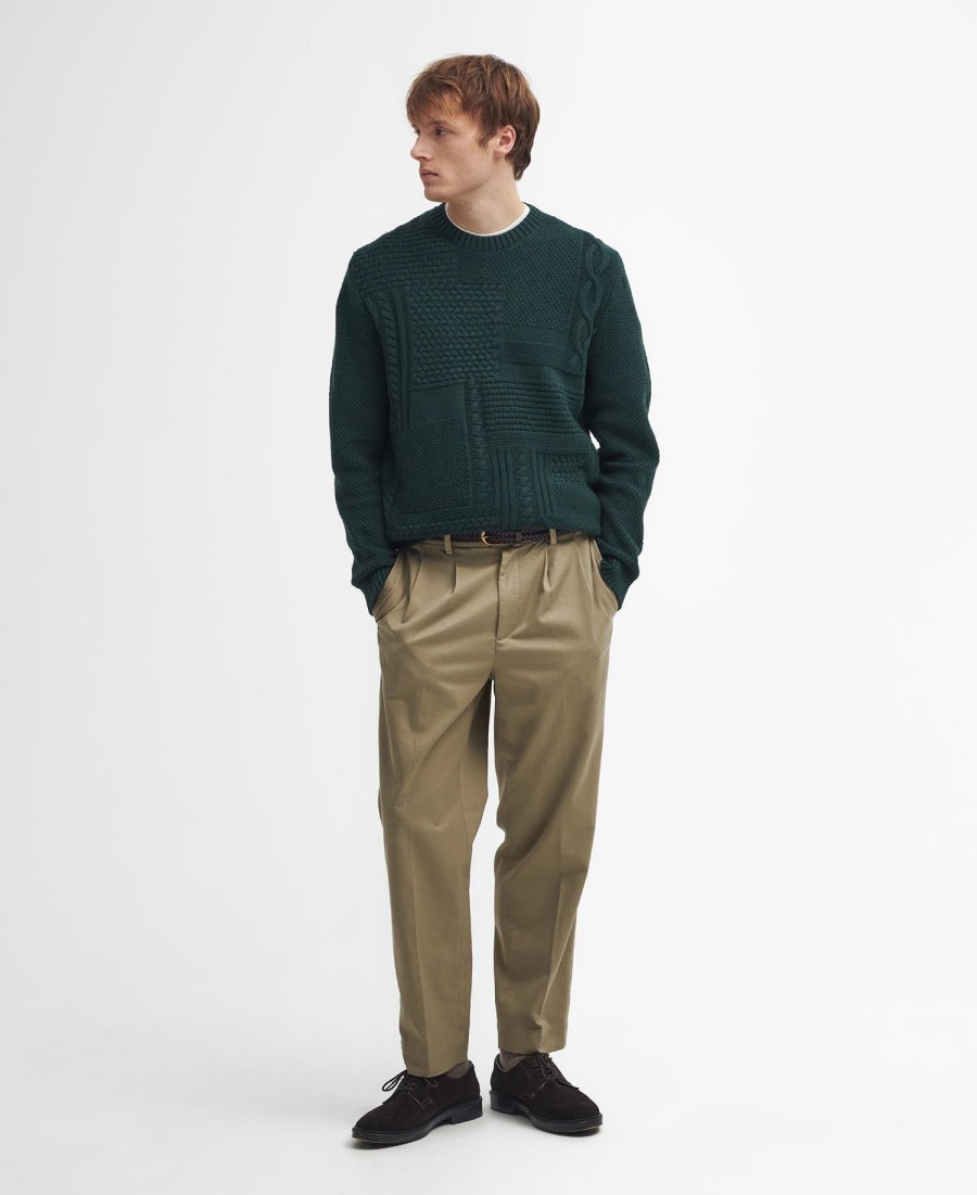 sweter casey splot kablowy z wyprofilowanym kołnierzem
