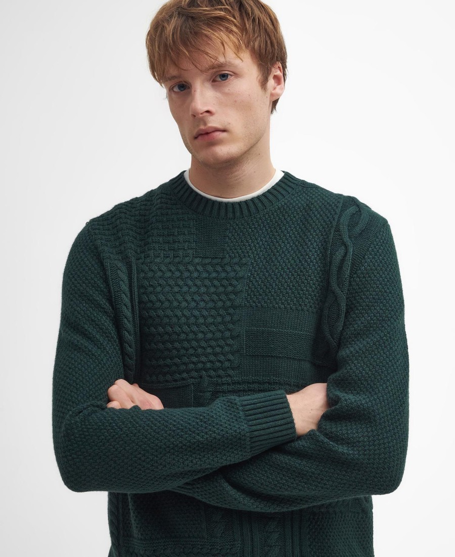 sweter casey splot kablowy z wyprofilowanym kołnierzem