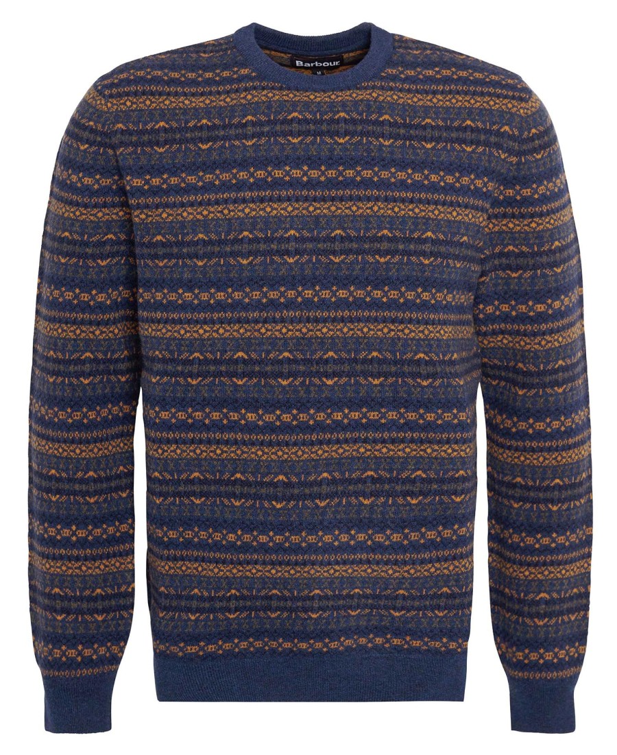 sweter z okrągłym dekoltem orkney fair isle