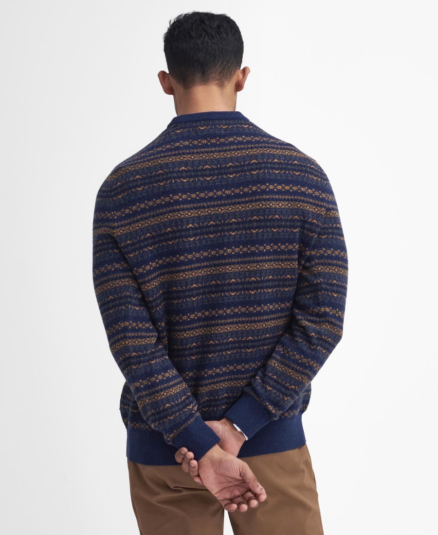 sweter z okrągłym dekoltem orkney fair isle