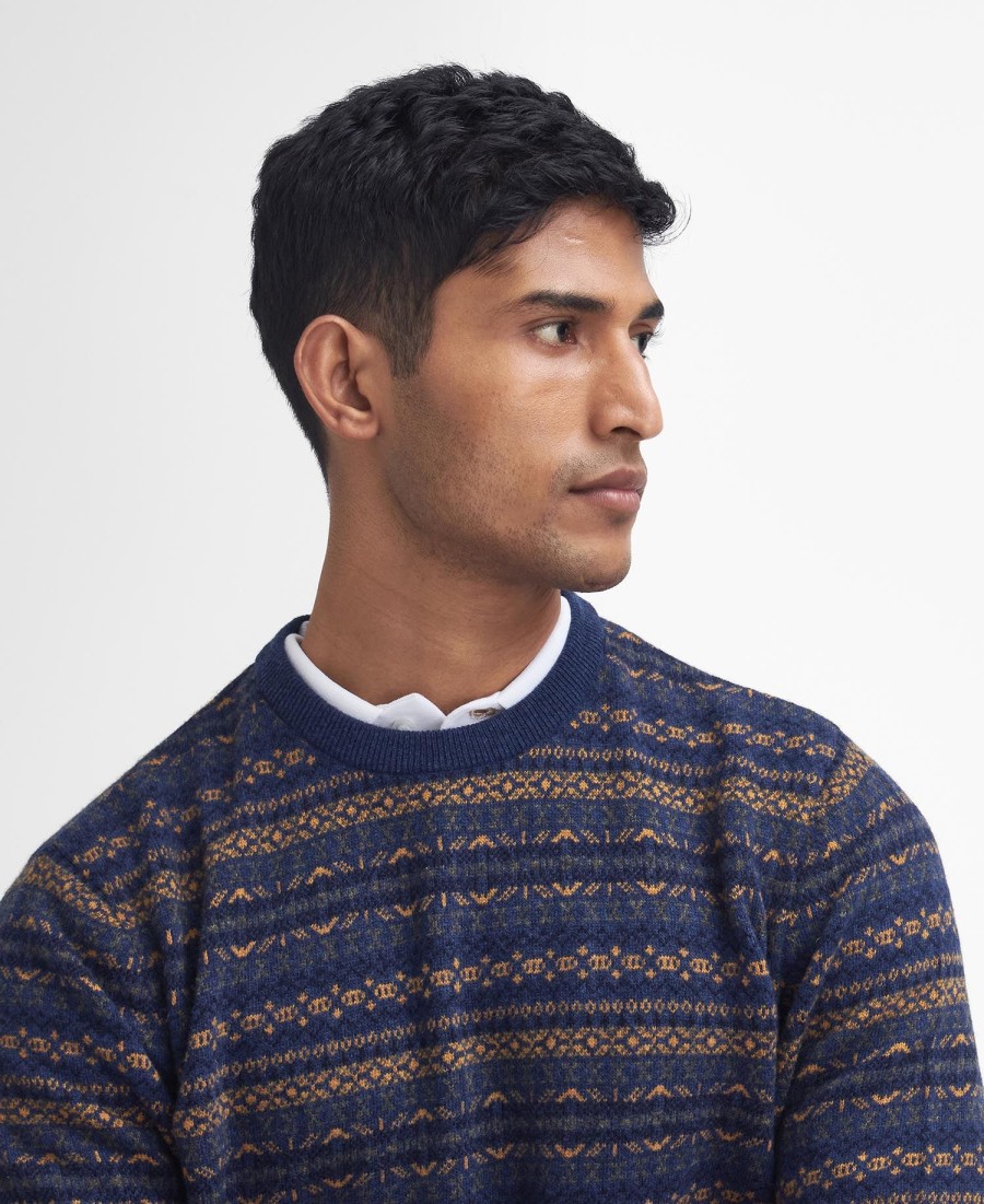 sweter z okrągłym dekoltem orkney fair isle