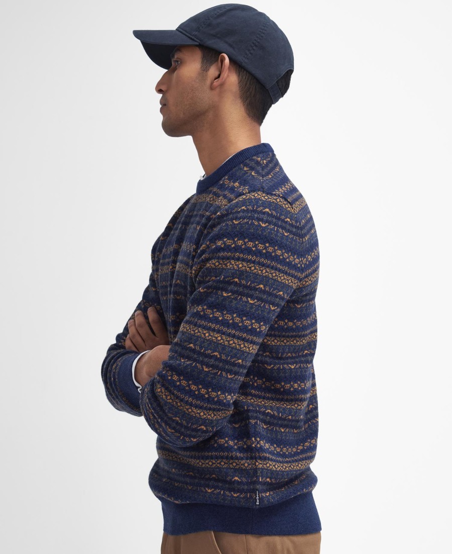 sweter z okrągłym dekoltem orkney fair isle