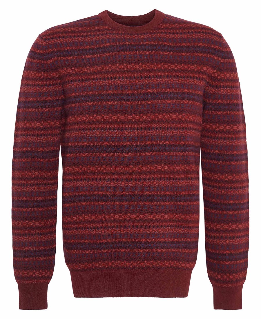 sweter z okrągłym dekoltem orkney fair isle