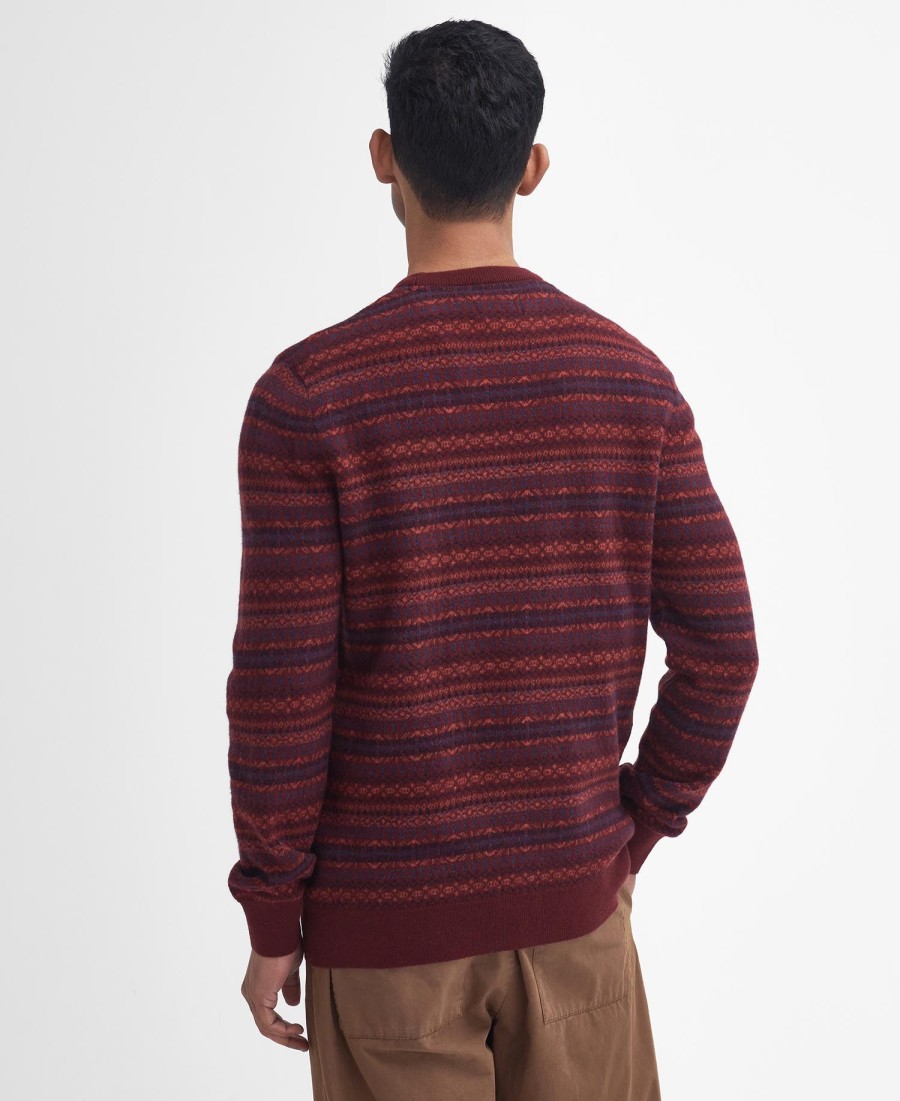 sweter z okrągłym dekoltem orkney fair isle