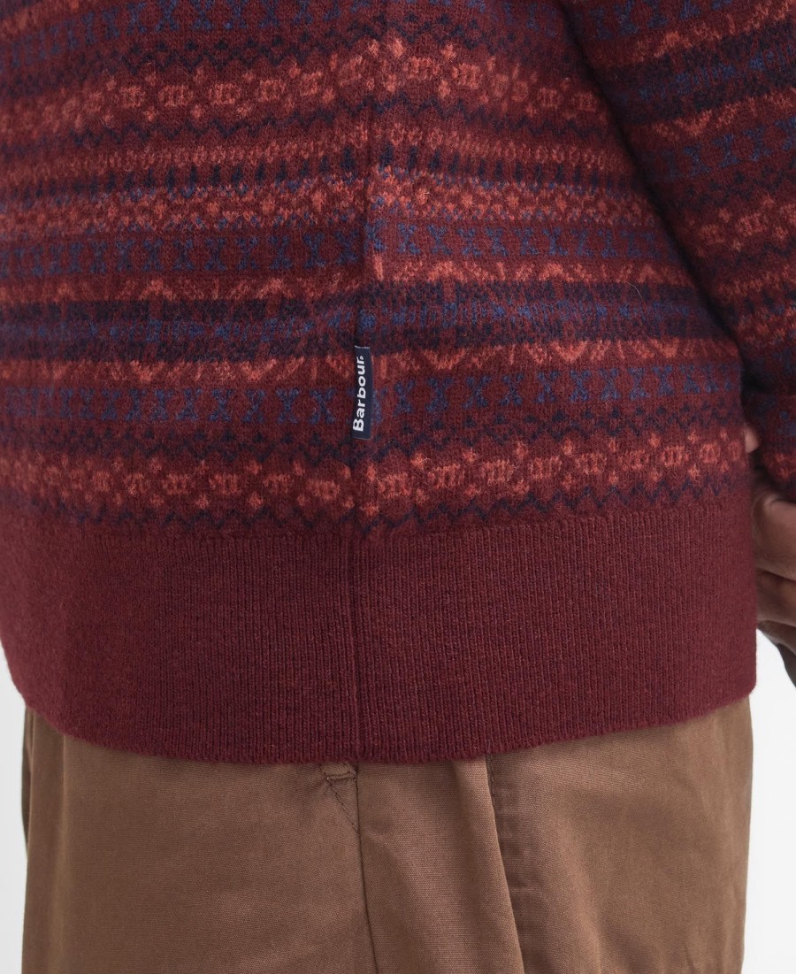 sweter z okrągłym dekoltem orkney fair isle