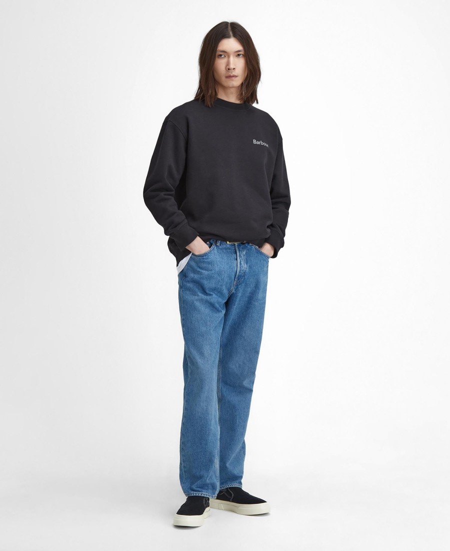 sweter nicholas oversized brushed crew neck