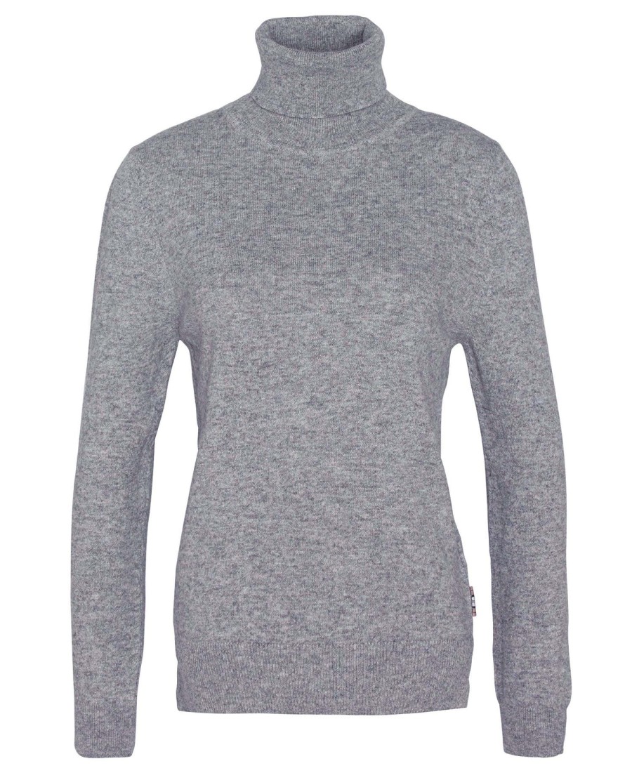 sweter pendle z wywiniętym kołnierzem