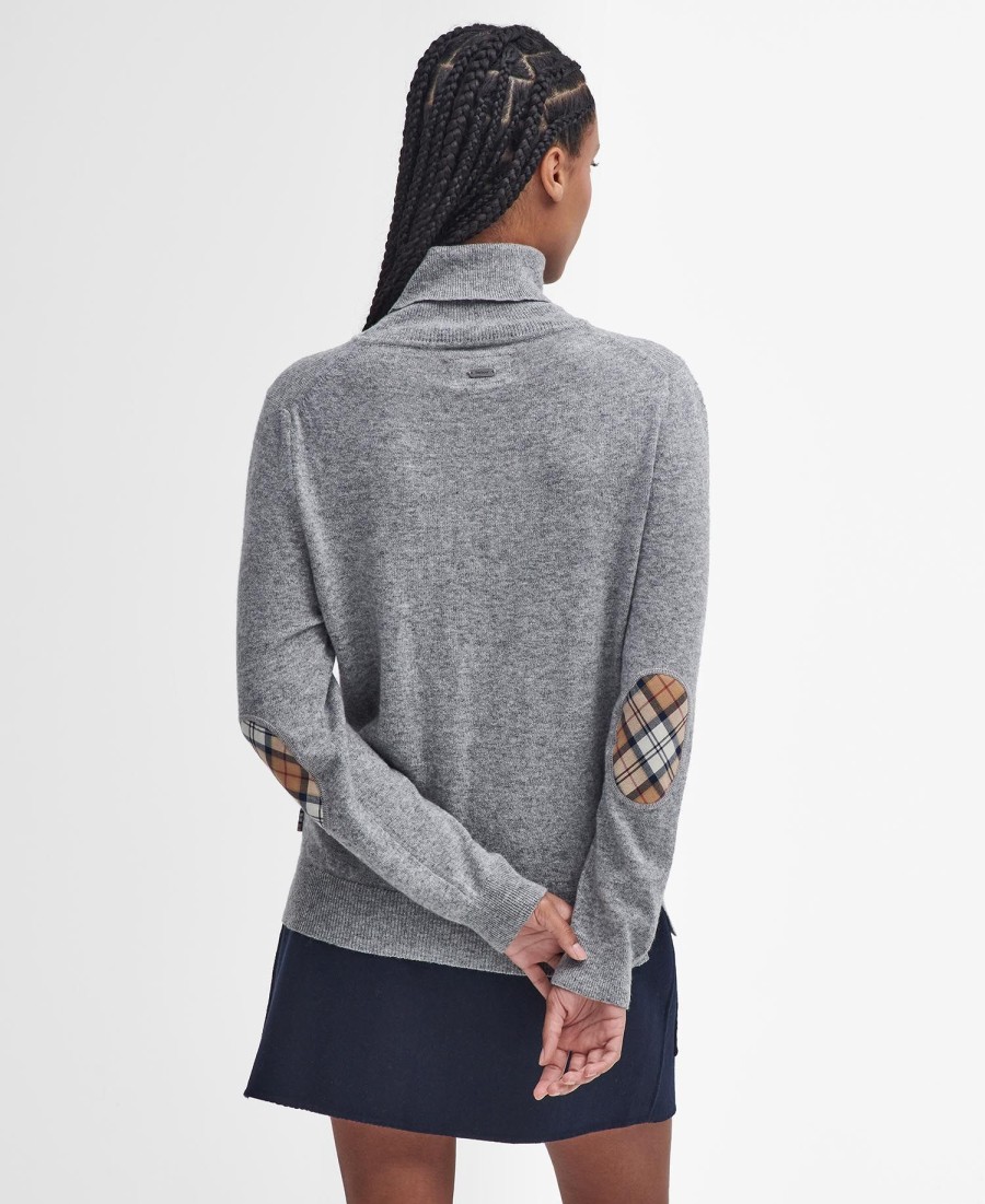 sweter pendle z wywiniętym kołnierzem