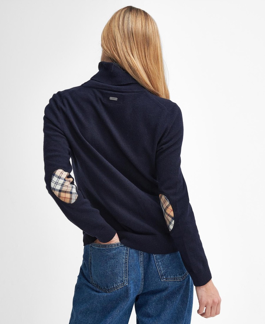 sweter pendle z wywiniętym kołnierzem