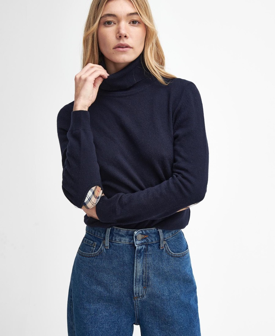 sweter pendle z wywiniętym kołnierzem