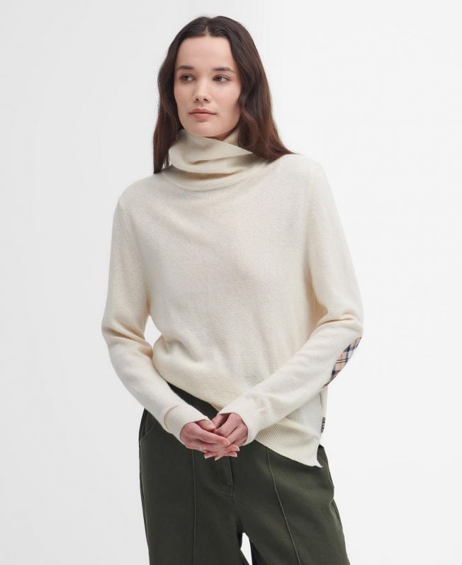 sweter pendle z wywiniętym kołnierzem