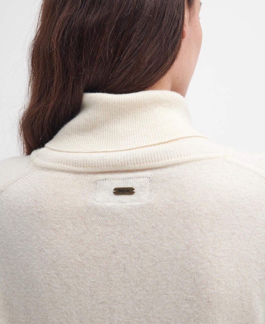sweter pendle z wywiniętym kołnierzem
