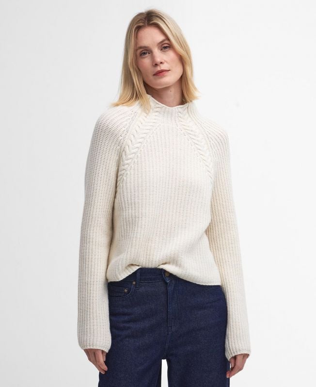 sweter z wysokim kołnierzem rhonda
