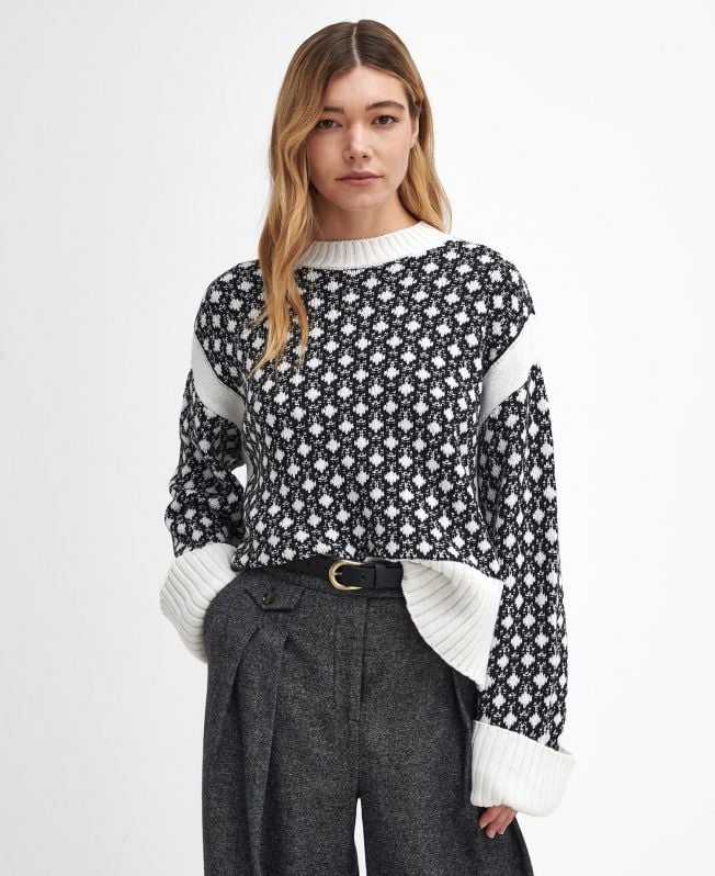 sweter paulette z okrągłym dekoltem