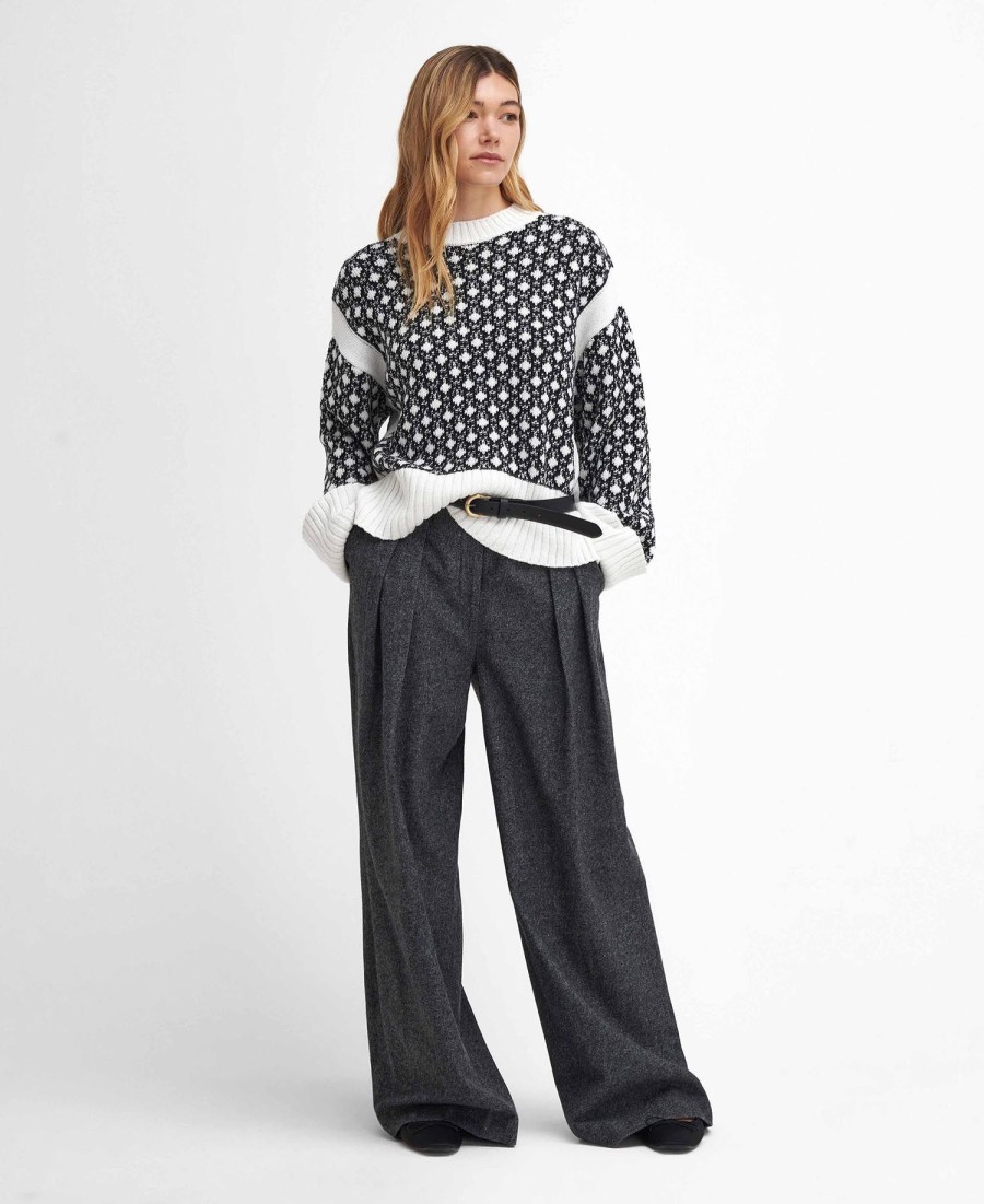 sweter paulette z okrągłym dekoltem