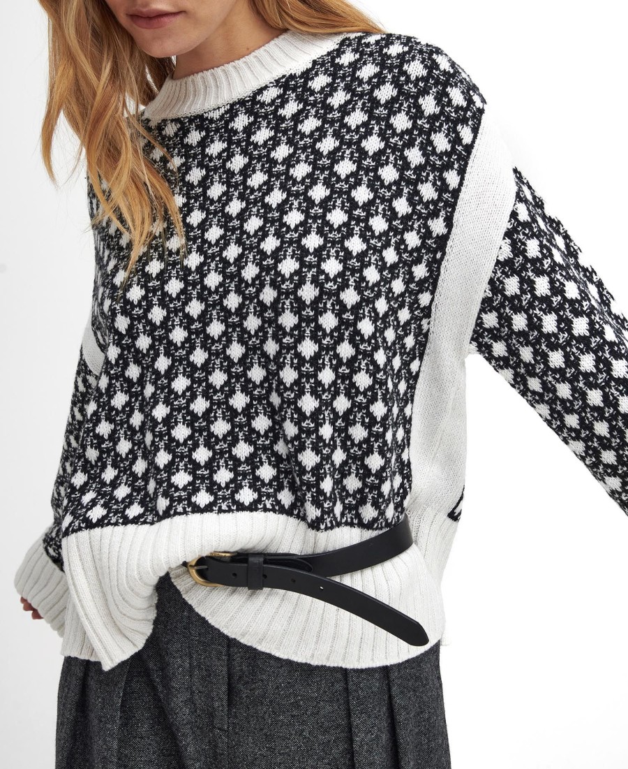 sweter paulette z okrągłym dekoltem