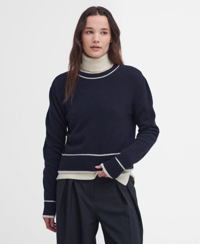 sweter rochelle z okrągłym dekoltem