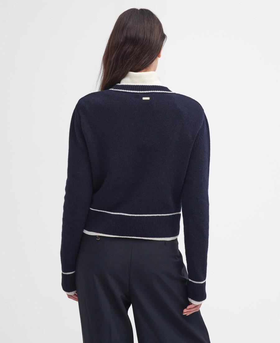 sweter rochelle z okrągłym dekoltem