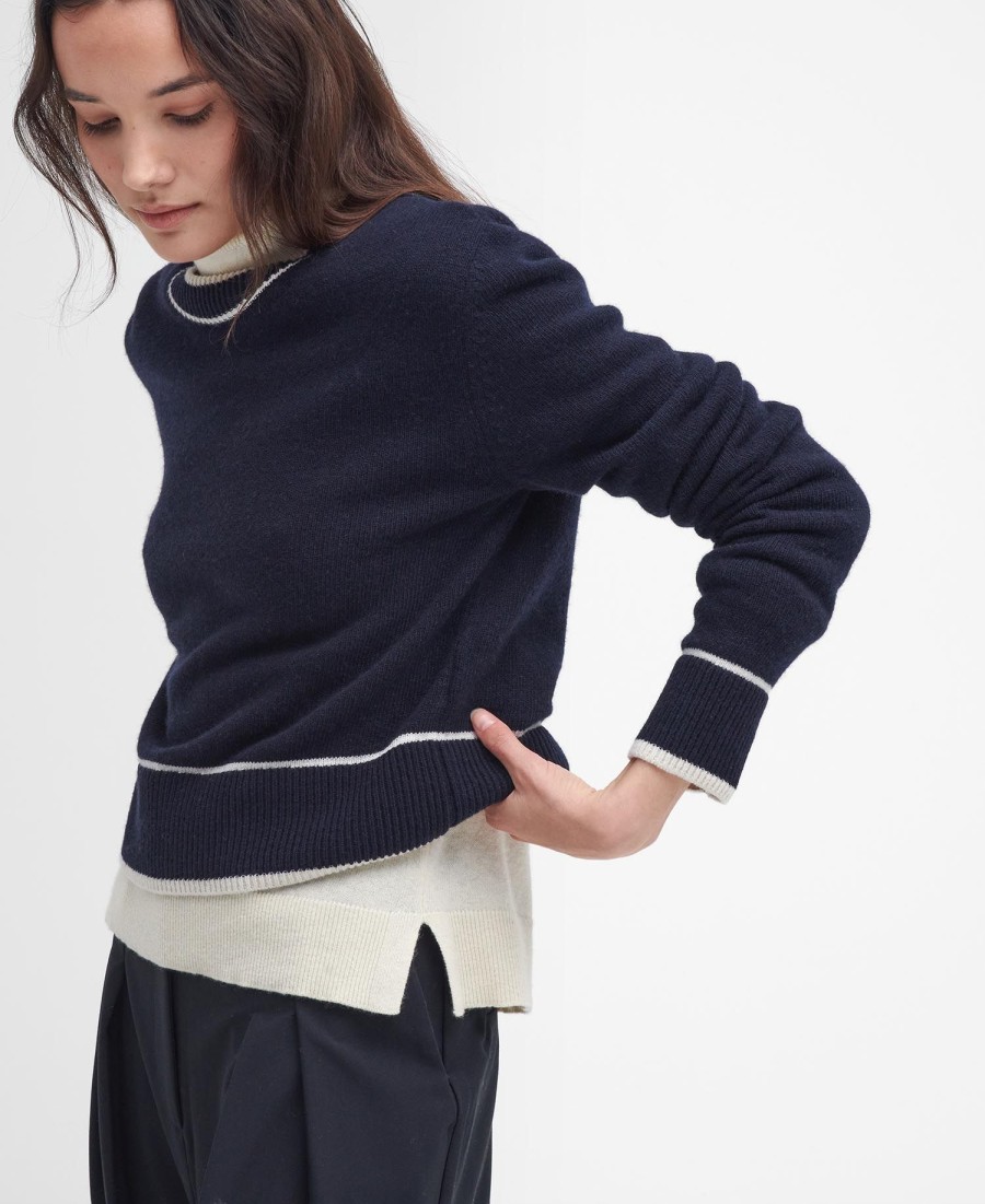 sweter rochelle z okrągłym dekoltem