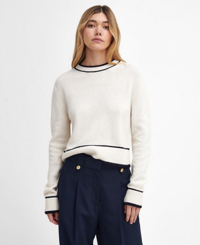 sweter rochelle z okrągłym dekoltem