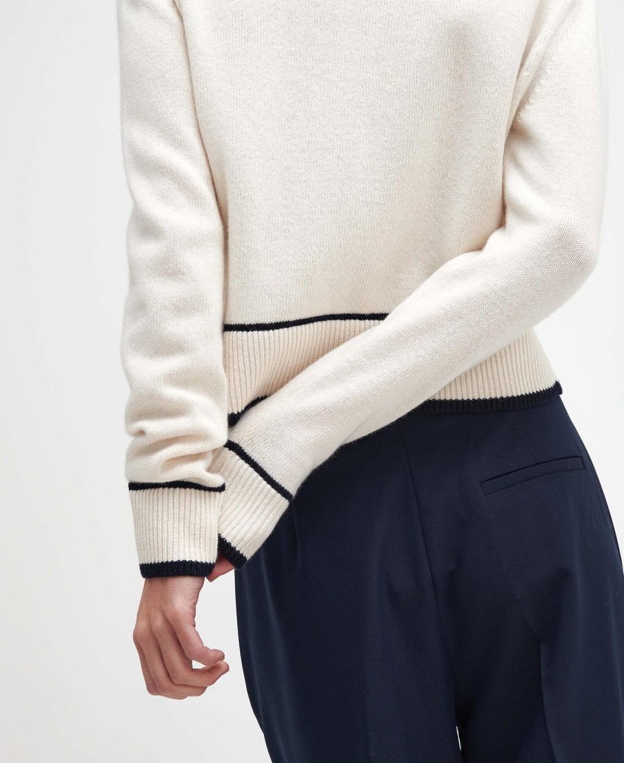 sweter rochelle z okrągłym dekoltem