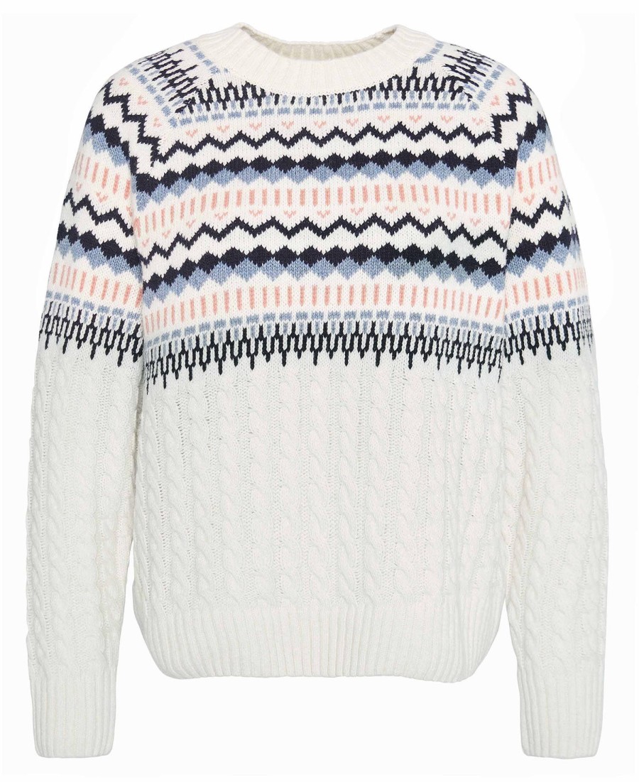 sweter marnie fair isle z okrągłym dekoltem